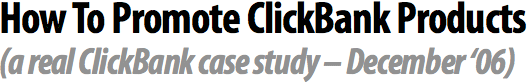 How To Promote ClickBank Products
